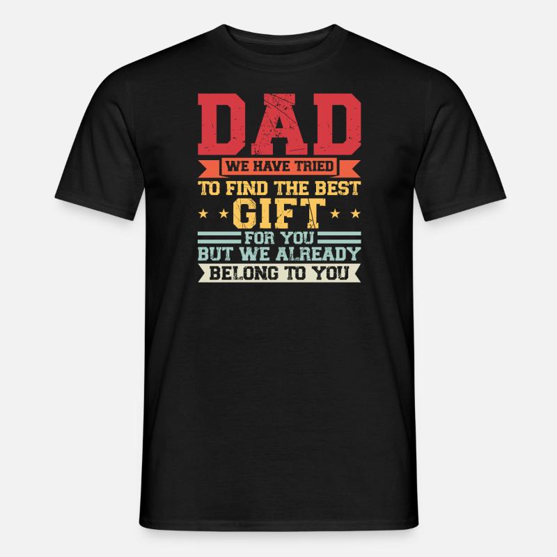 father Papa Dad daddy Geschenk - Männer T-Shirt - Schwarz