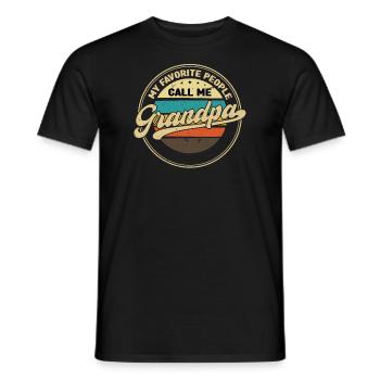 grandfather Grandpa grandad Geschenk - Männer T-Shirt - Schwarz - Vorne - AI Model Male 178 light (178cm)