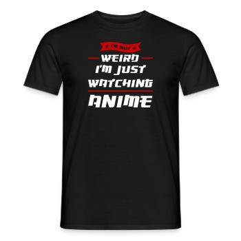 Anime merch Anime Anime Merchandise Geschenk - Männer T-Shirt - Schwarz - Vorne - AI Model Male 178 light (178cm)