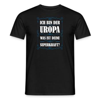 Uropa Familie Urenkel Geschenk - Männer T-Shirt - Schwarz - Vorne - AI Model Male 178 light (178cm)