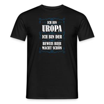 Uropa Familie Uropas Geschenk - Männer T-Shirt - Schwarz - Vorne - AI Model Male 178 light (178cm)