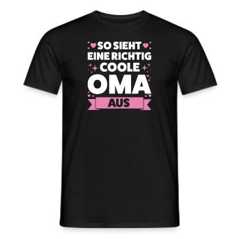 Oma Großmutter Omas Geschenk - Männer T-Shirt - Schwarz - Vorne - AI Model Male 178 light (178cm)