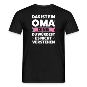 Oma Großmutter Großmütter Geschenk - Männer T-Shirt - Schwarz - Vorne - AI Model Male 178 light (178cm)