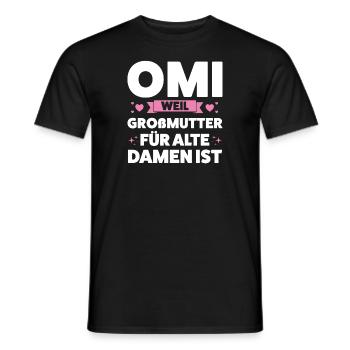 Oma Großmutter Omas Geschenk - Männer T-Shirt - Schwarz - Vorne - AI Model Male 178 light (178cm)