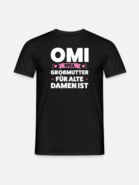 Oma Großmutter Omas Geschenk - Männer T-Shirt - Schwarz