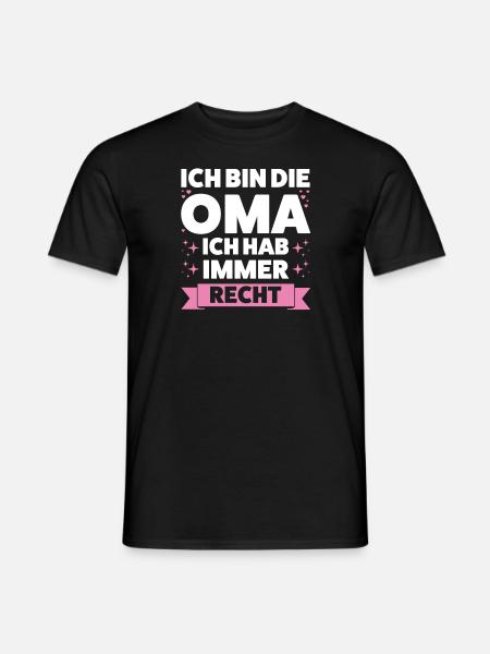Oma Großmutter Großmütter Geschenk - Männer T-Shirt - Schwarz