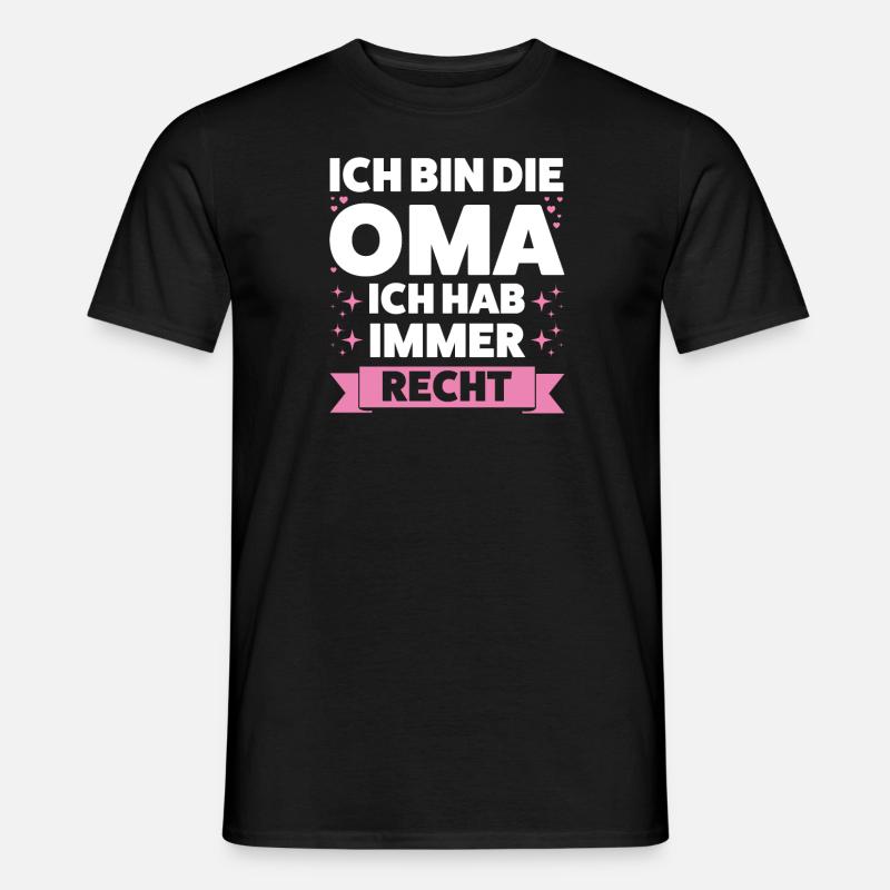 Oma Großmutter Großmütter Geschenk - Männer T-Shirt - Schwarz