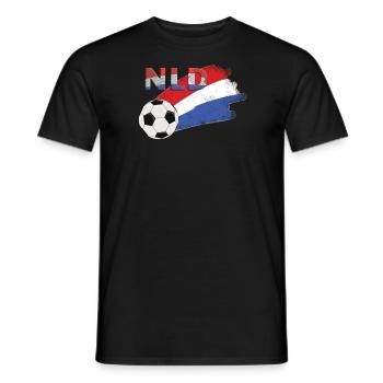 Drapeau Hollande - T-shirt homme - noir - Devant - AI Model Male 178 light (178cm)