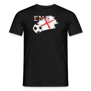 Flag England - Men's T-Shirt - black - Front - AI Model Male 178 light (178cm)