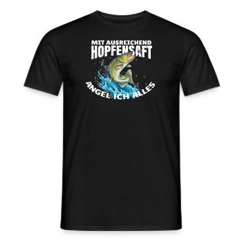 Angler Geschenkidee Hobby Angeln - Männer T-Shirt - Schwarz - Vorne - AI Model Male 178 light (178cm)