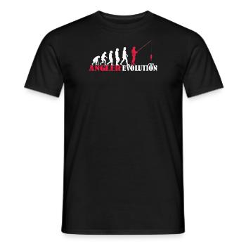 Angler Geschenkidee Hobby Angeln - Männer T-Shirt - Schwarz - Vorne - AI Model Male 178 light (178cm)