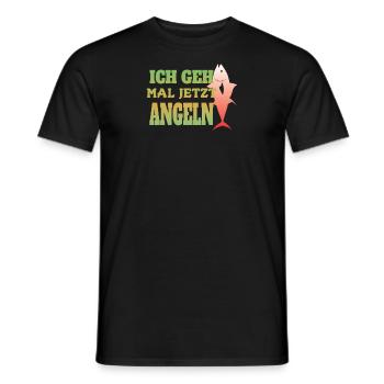 Angler Geschenkidee Hobby Angeln - Männer T-Shirt - Schwarz - Vorne - AI Model Male 178 light (178cm)
