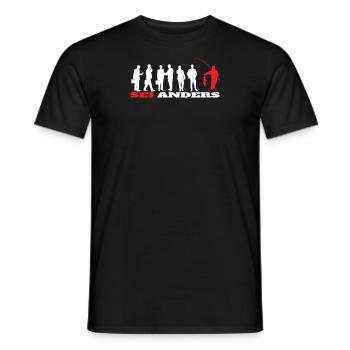 Angler Geschenkidee Hobby Angeln - Männer T-Shirt - Schwarz - Vorne - AI Model Male 178 light (178cm)