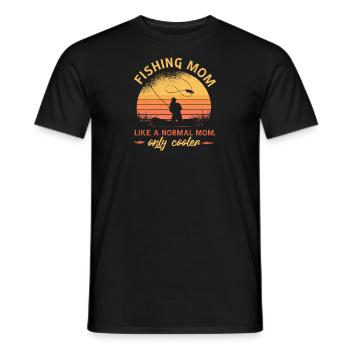 Angler Gift Idea Hobby Fishing - Men's T-Shirt - black - Front - AI Model Male 178 light (178cm)