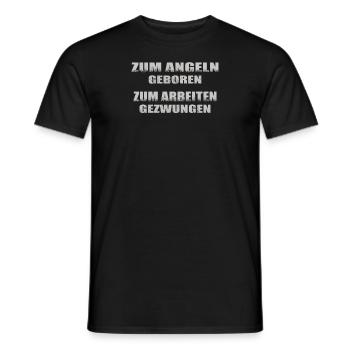 Angler Geschenkidee Hobby Angeln - Männer T-Shirt - Schwarz - Vorne - AI Model Male 178 light (178cm)