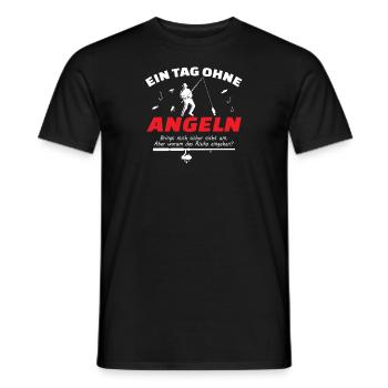 Angler Geschenkidee Hobby Angeln - Männer T-Shirt - Schwarz - Vorne - AI Model Male 178 light (178cm)
