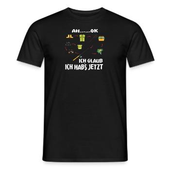 Angler Geschenkidee Hobby Angeln - Männer T-Shirt - Schwarz - Vorne - AI Model Male 178 light (178cm)