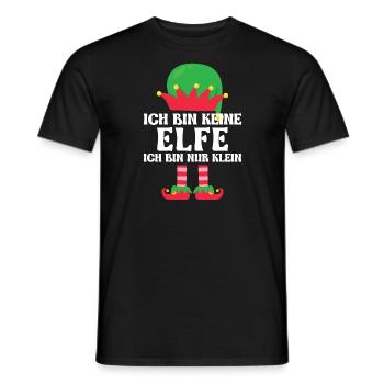 Weihnachten Elfe Elfen Geschenk - Männer T-Shirt - Schwarz - Vorne - AI Model Male 178 light (178cm)
