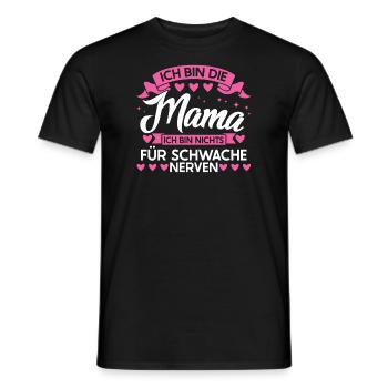 Mutter Familie Kinder Geschenk - Männer T-Shirt - Schwarz - Vorne - AI Model Male 178 light (178cm)