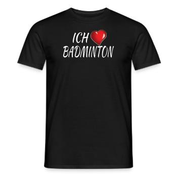 Badminton Spieler Geschenkidee Design - Männer T-Shirt - Schwarz - Vorne - AI Model Male 178 light (178cm)