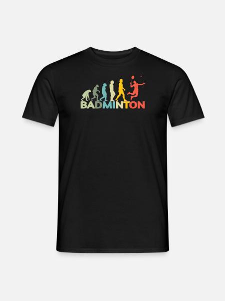 Conception d’idée cadeau de joueur de badminton - T-shirt homme - noir