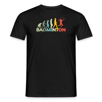 Badminton Spieler Geschenkidee Design - Männer T-Shirt - Schwarz - Vorne - AI Model Male 178 light (178cm)