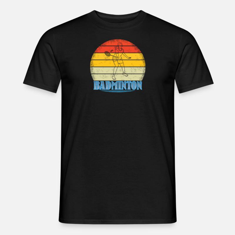 Badminton Spieler Geschenkidee Design - Männer T-Shirt - Schwarz