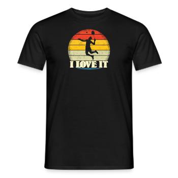 Badminton Spieler Geschenkidee Design - Männer T-Shirt - Schwarz - Vorne - AI Model Male 178 light (178cm)