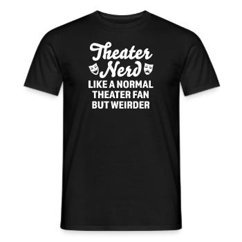 Theater Broadway-Musical Geschenk - Männer T-Shirt - Schwarz - Vorne - AI Model Male 178 light (178cm)