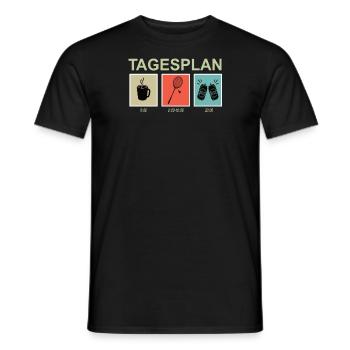 Badminton Geschenkidee Sport Design - Männer T-Shirt - Schwarz - Vorne - AI Model Male 178 light (178cm)