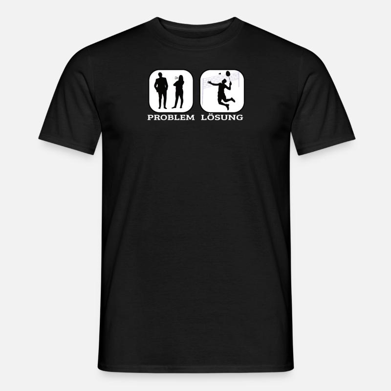 Badminton Geschenkidee Sport Design - Männer T-Shirt - Schwarz