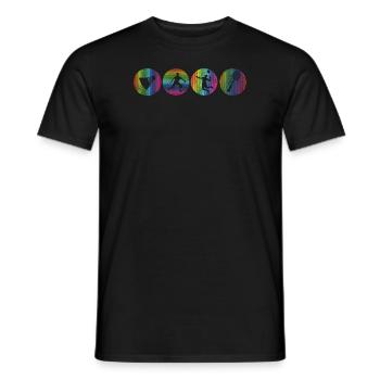 Badminton Idée cadeau Sport Design - T-shirt homme - noir - Devant - AI Model Male 178 light (178cm)