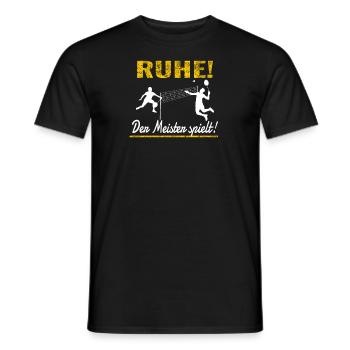 Badminton Geschenkidee Sport Design - Männer T-Shirt - Schwarz - Vorne - AI Model Male 178 light (178cm)