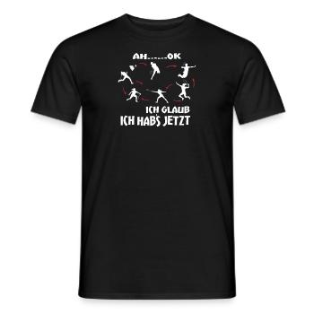 Badminton Geschenkidee Sport Design - Männer T-Shirt - Schwarz - Vorne - AI Model Male 178 light (178cm)