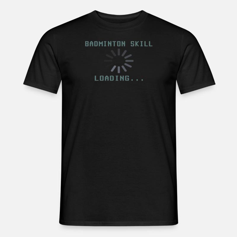 Badminton Geschenkidee Sport Design - Männer T-Shirt - Schwarz