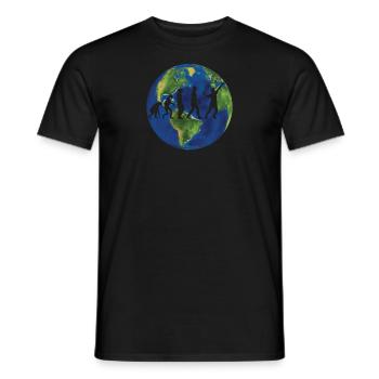 Badminton Geschenkidee Sport Design - Männer T-Shirt - Schwarz - Vorne - AI Model Male 178 light (178cm)
