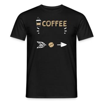Coffee - Coffee - Männer T-Shirt - Schwarz - Vorne - AI Model Male 178 light (178cm)