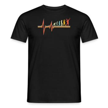 Badminton Idée cadeau Sport Design - T-shirt homme - noir - Devant - AI Model Male 178 light (178cm)