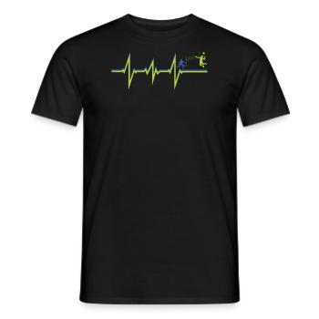 Badminton Geschenkidee Sport Design - Männer T-Shirt - Schwarz - Vorne - AI Model Male 178 light (178cm)