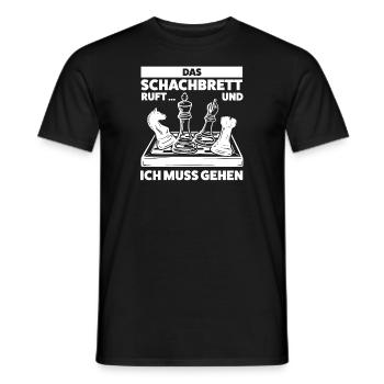 Schach Spielen Schachspieler Geschenk - Männer T-Shirt - Schwarz - Vorne - AI Model Male 178 light (178cm)