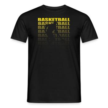 Basketball Idée cadeau Sport Design - T-shirt homme - noir - Devant - AI Model Male 178 light (178cm)
