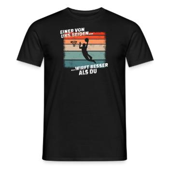 Basketball Geschenkidee Sport Design - Männer T-Shirt - Schwarz - Vorne - AI Model Male 178 light (178cm)