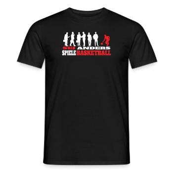 Basketball Geschenkidee Sport Design - Männer T-Shirt - Schwarz - Vorne - AI Model Male 178 light (178cm)