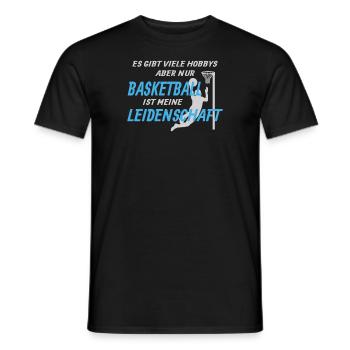 Basketball Geschenkidee Sport Design - Männer T-Shirt - Schwarz - Vorne - AI Model Male 178 light (178cm)