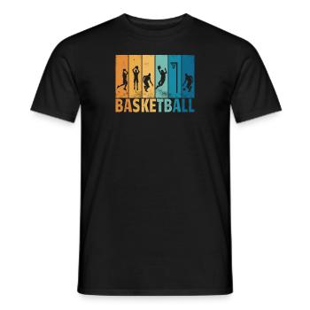 Basketball Idée cadeau Sport Design - T-shirt homme - noir - Devant - AI Model Male 178 light (178cm)