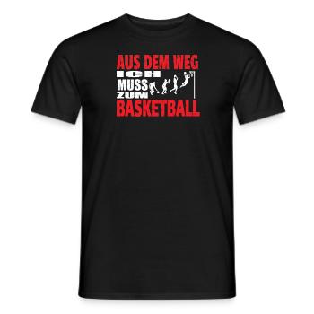 Basketball Geschenkidee Sport Design - Männer T-Shirt - Schwarz - Vorne - AI Model Male 178 light (178cm)