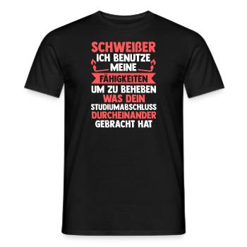 Schweißer Beruf Metallbauer Geschenk - Männer T-Shirt - Schwarz - Vorne - AI Model Male 178 light (178cm)
