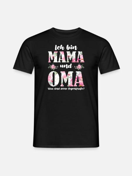 Mama Oma Mutter Geschenk - Männer T-Shirt - Schwarz