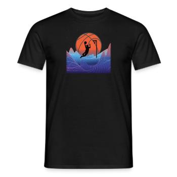 Basketball Idée cadeau Sport Design - T-shirt homme - noir - Devant - AI Model Male 178 light (178cm)