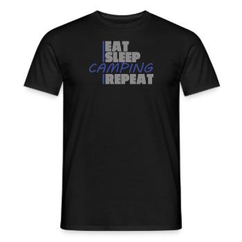 Camper Gift Idea Camping - Men's T-Shirt - black - Front - AI Model Male 178 light (178cm)